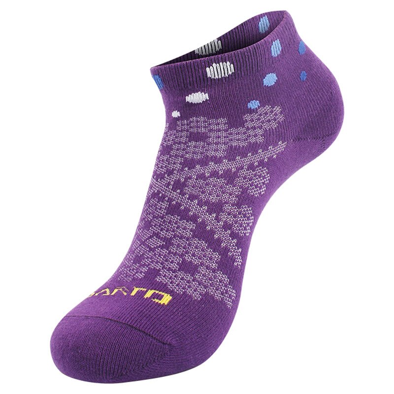 Calcetín deportivo SANTO para hombre, de verano, para exteriores, secado rápido, , para trotar, transpirable, cómodo, fino corto, calcetines de 3 par/lote: women purple M