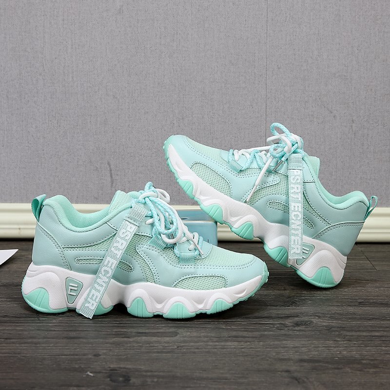 Sommer high-end kvinder sko blød bund luft mesh sko gummi sko kvinder åndbare sneakers dame sko
