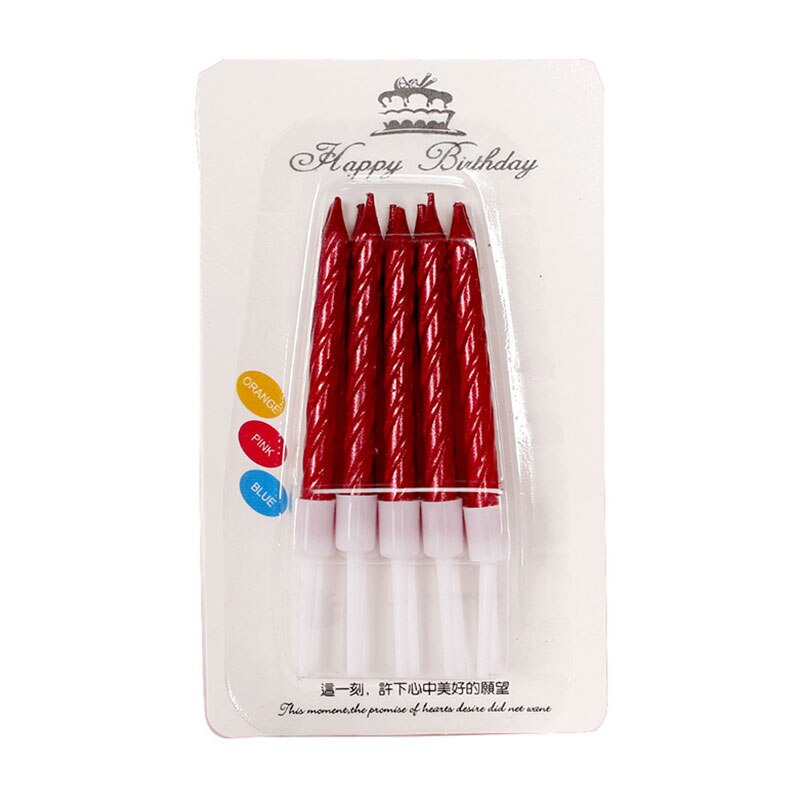 10Pcs/box Candle Cake Party Birthday Party Festival Supplies Lovely Birthday Candles For Kitchen Baking Party Supplies: 3