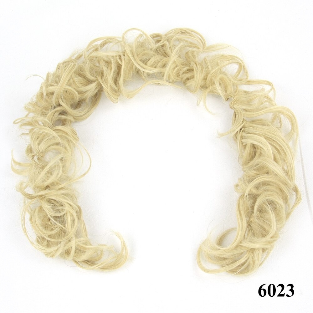 Soowee 5 kpl/erä synteettinen hiusnuttura kiharat hiukset pääpanta hiustarvikkeet chignon donitsi roller hiuspanta elastinen scrunchie updo: 6023