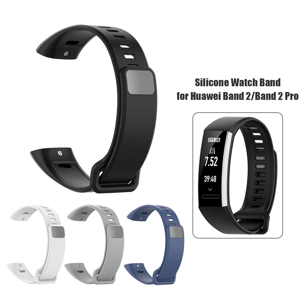 Voor Huawei Band 2 Pro Band Replcament Siliconen Horloge Band Strap Riem Voor Huawei Band 2/Band 2 Pro/ERS-B19/ERS-B29 Smart Horloge