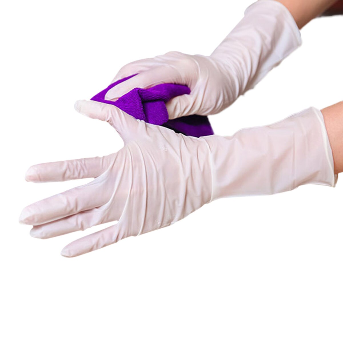 100Pcs Disposable Nitrile Gloves Powder Free Non Vinyl Latex Food Grade Household Acid and Alkali Resistant Gloves