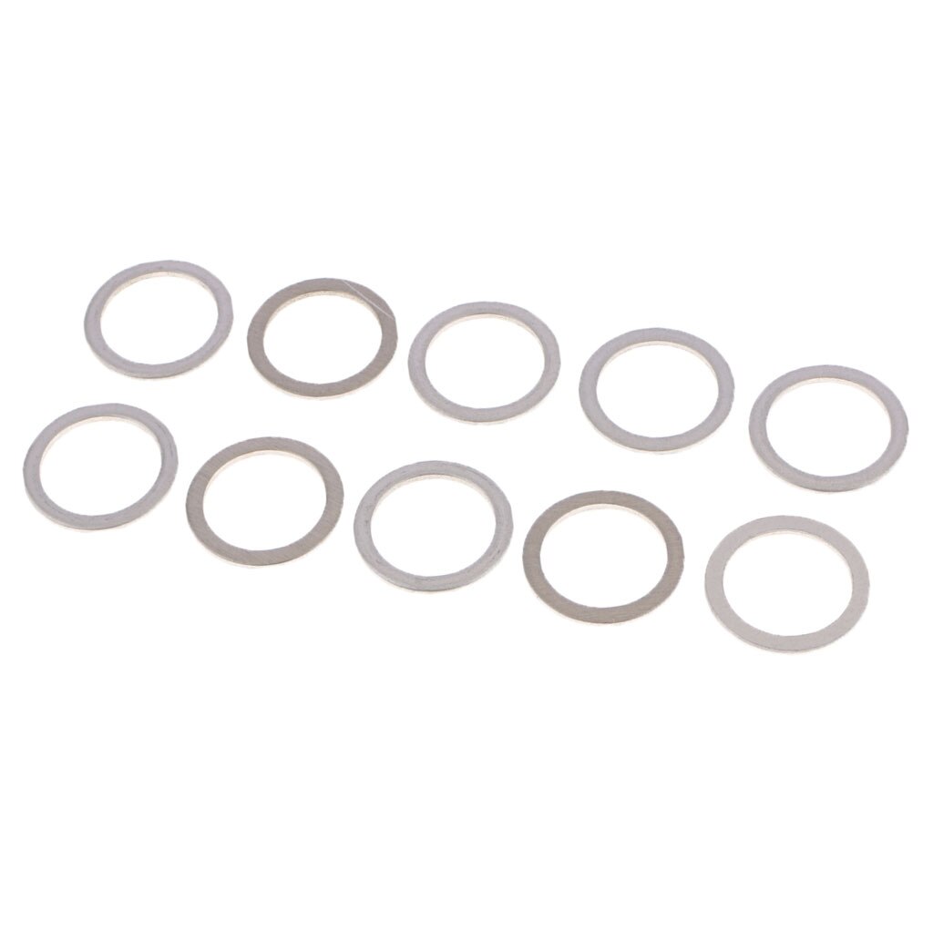 10 Stuks Aluminium Grommets Seal Ringen Drain Plug Verpletteren Ringen Pakkingen Voor Toyota Lexus