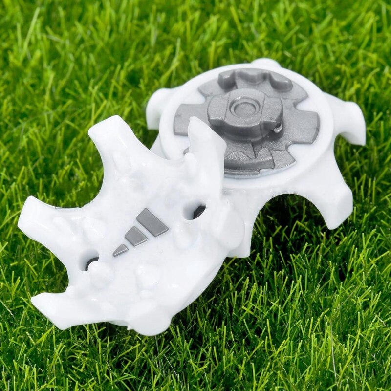 10 Stks/partij Wit Golf Spikes Pins 1/4 Turn Fast Twist Schoen Spikes Vervanging Accessoires Golf Training Cleat Twist Schroef Studs