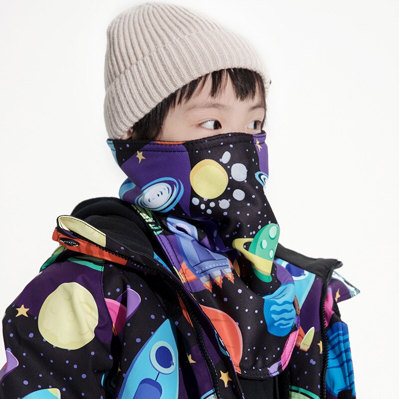 Children Kids Winter Thermal Fleece Ski Mask Face Cover Snowboard Hood Scarfs Outdoor Sport Windproof Cycling Headgear