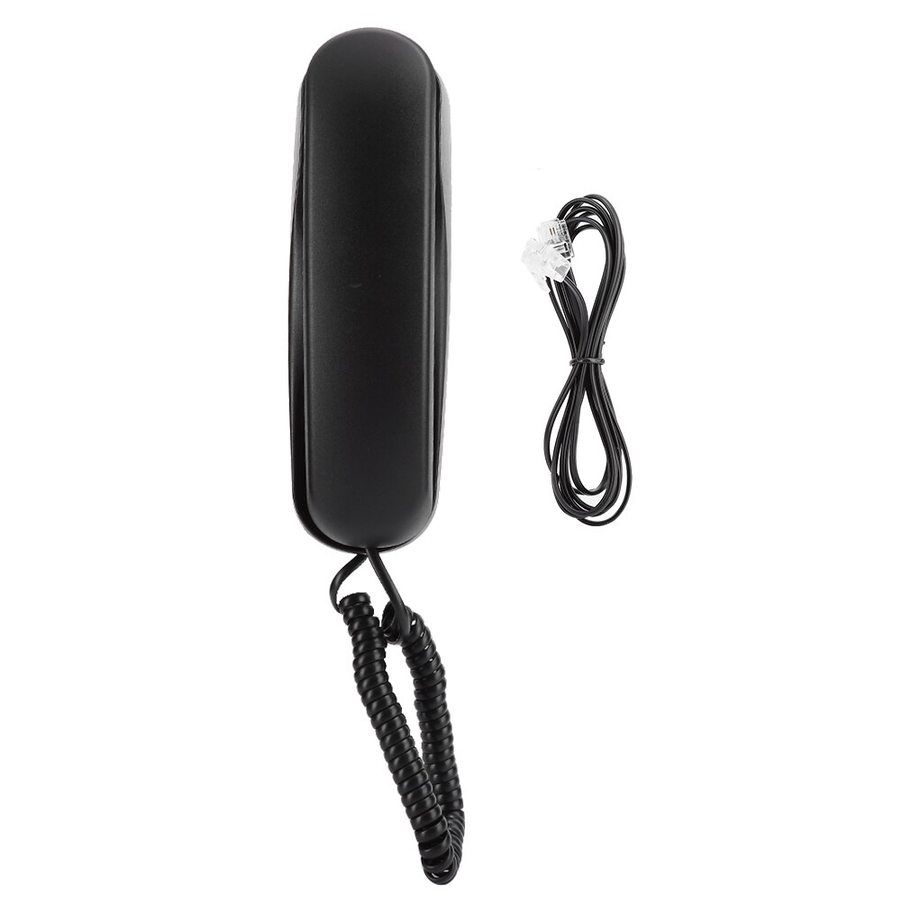 TC-990 ABS Black Table Mountable Wall Hanging Dual Purpose Telephone for Hotel Guest Room Family Elevator Bathroom Telephone.