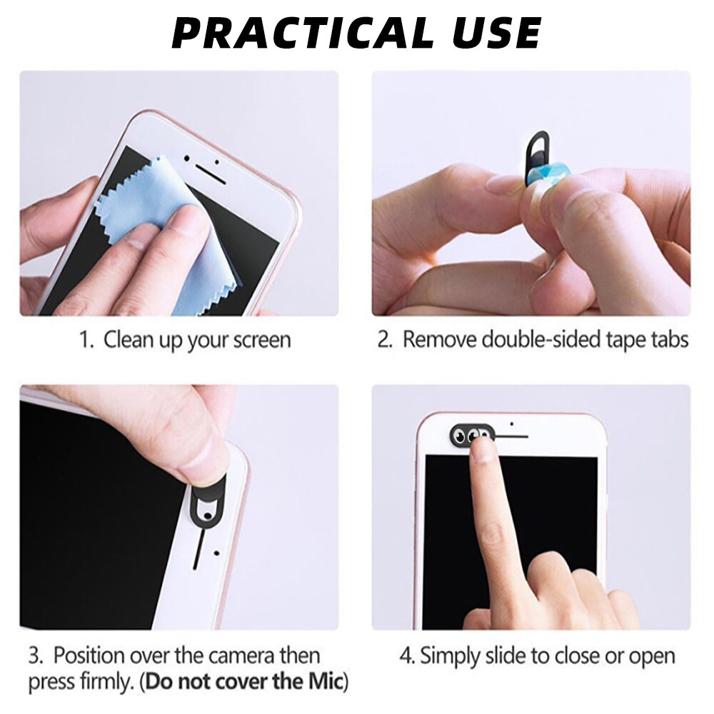 Seynli Webcam Sticker Camera Privacy Beschermende Cover Slider Mobiele Len Occlusie Slider Laptop Webcam Cover Telefoon Antispy Cover