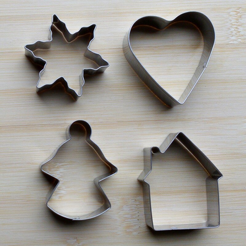 10 stuks kerstdecoratie koekjes uitstekers koekjesmal set fondant taartdecoratie gereedschap roestvrijstalen koekjes uitsteker