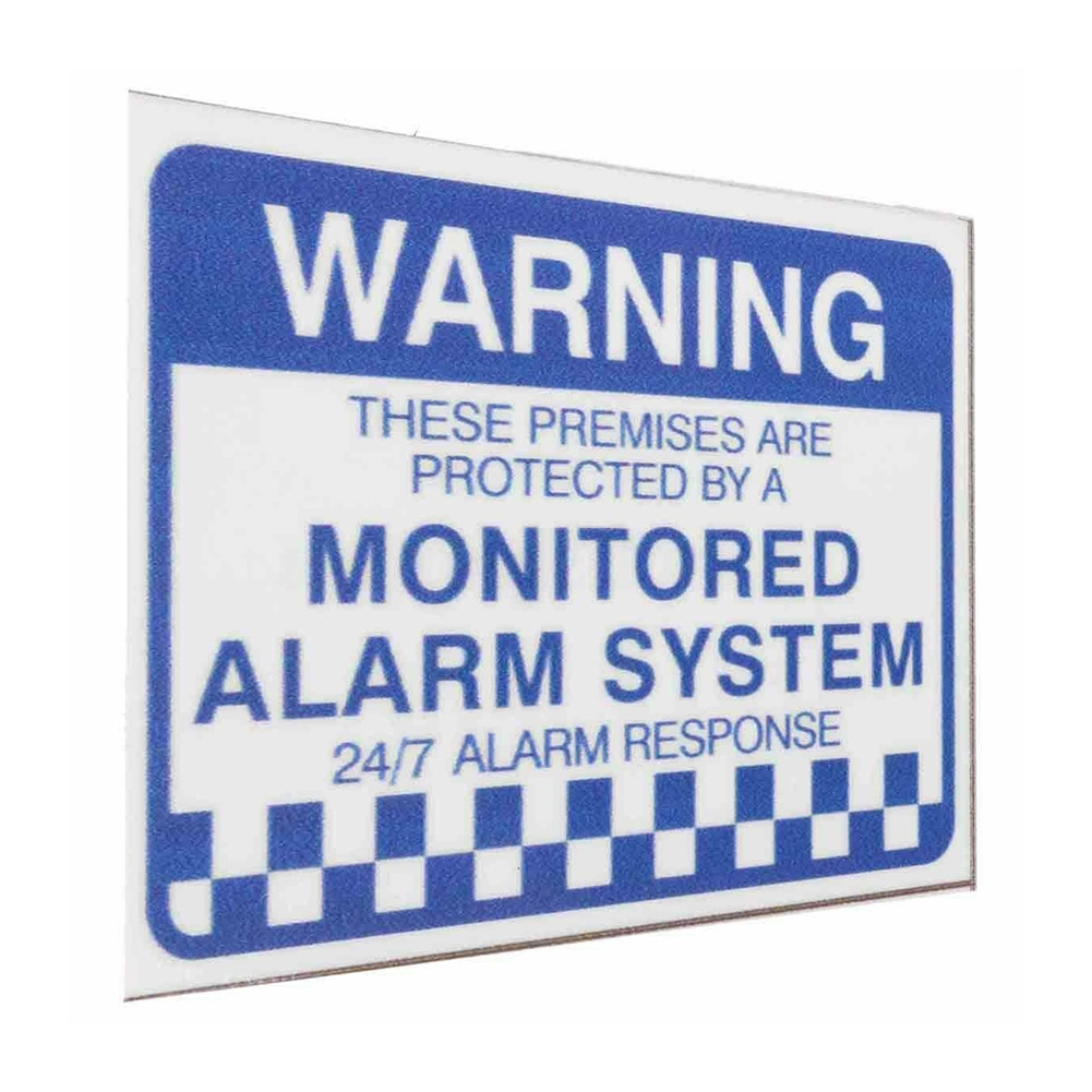 8pcs Waterproof Removable Self Adhesive Warning Security Stickers PVC Practical Monitored Alarm System Home Sign Easy Apply