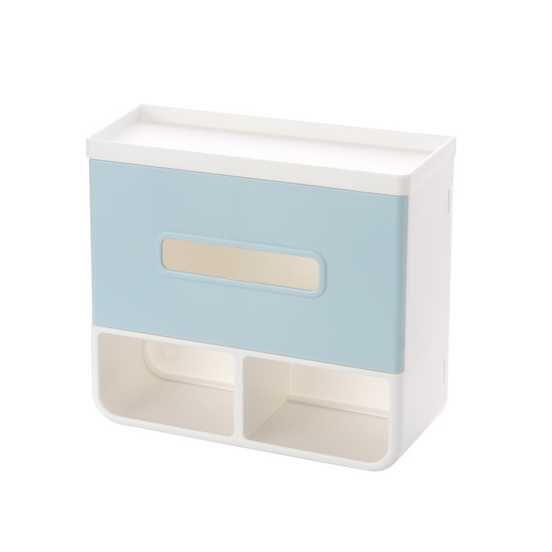 Artículos para el hogar, cosas pequeñas, necesidades diarias, aparatos de cocina prácticos creativos, caja de pañuelos para el baño caja de almacenamiento: simple blue