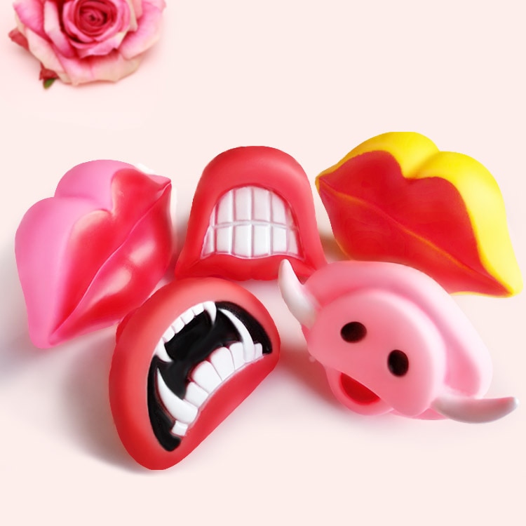Jouets pour chiens à grincement amusant et Durable, jeu pour les lèvres du diable, à mâcher, rend votre chien heureux
