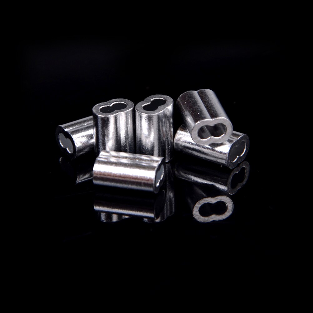 Wire Rope Cross Ferrules 1.5mm Steel Wire Rope Aluminum Ferrules Sleeves Si... – Grandado