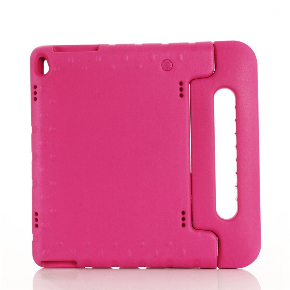 Til lenovo tab  p10 etui håndholdt helkrops børn børn eva håndtag stativ tablet cover til lenovo tab  m10 10.1 tommer: Rosenrød