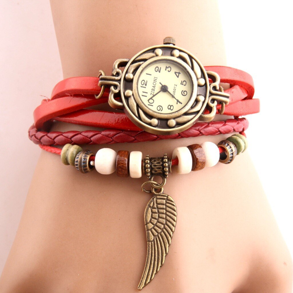 Lakes stall night market horloge zuid-korea trend modern en trendy / dames casual retro horloge handgeweven armband dameshorloge