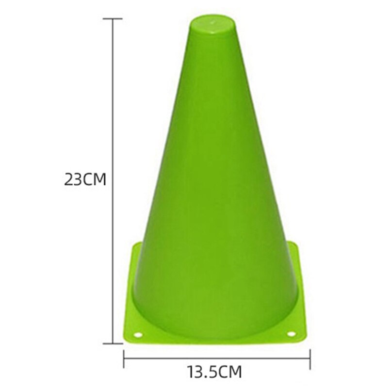 10 pcs football training marker buckets, 9in/23cm agility marker cones for skateboarding, football and outdoor activities