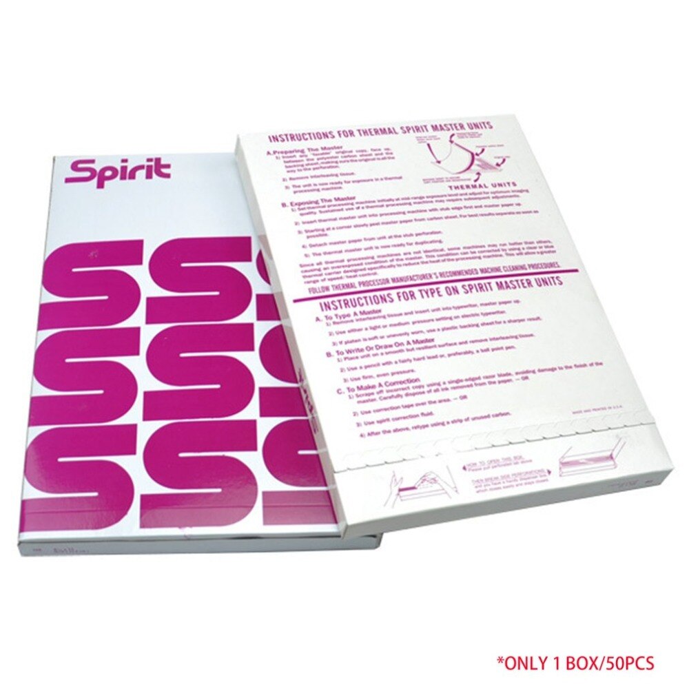 50 Sheets Tattoo Transfer Paper A4 Size Spirit Master Tatoo Paper Thermal Stencil Carbon Copier Paper For Tattoo Supply