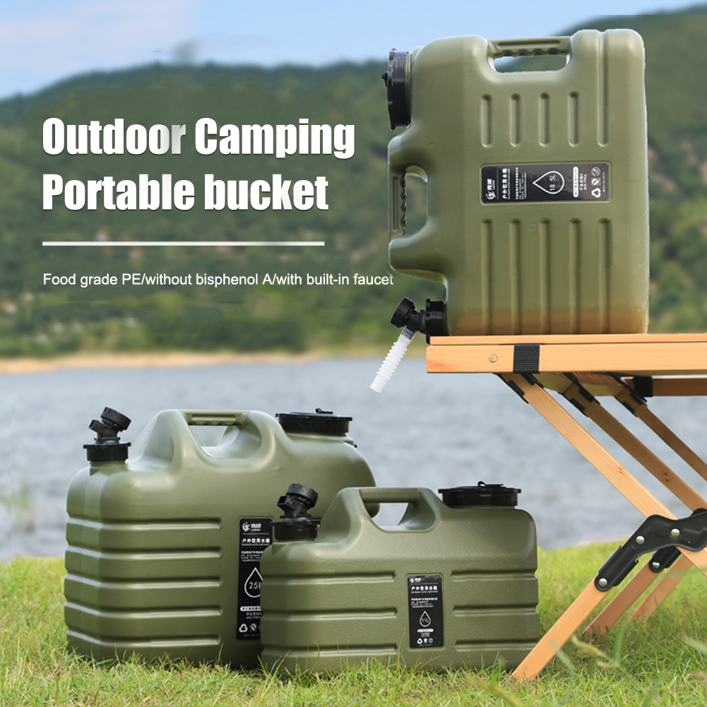 10-12l Wateremmer Grote Capaciteit Draagbare Kamp Waterzak Met Afneembare Kraan Geen Lekkage Voor Kamperen Vissen Picknick Wandelen