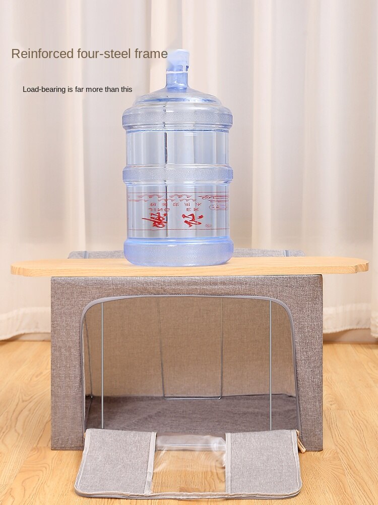 Super large cotton and linen storage box fabric clothing finishing box box folding storage bag household wardrobe artifact