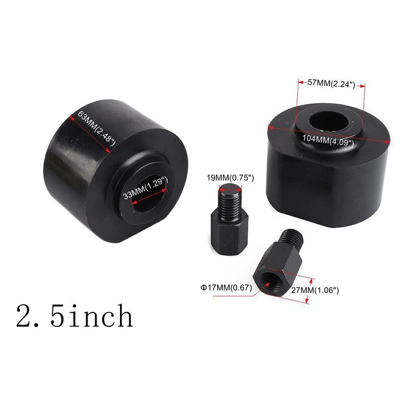 2.5 Inches Front Leveling Lift Kit Super Duty with Stud Extender Lifting Pad for F250 F350 Excursion 2WD 1999