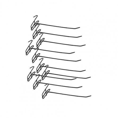 10Pcs Hooks Wear-resistant Removable Metal Stable Hangers Pictures Hanger Wall Storage Organizer for Home Storage: Burgundy
