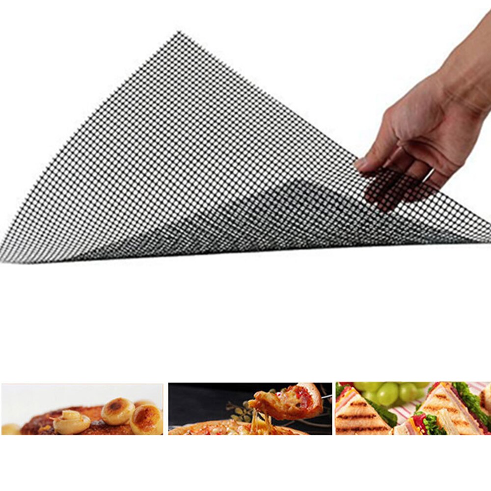 Stegeovn grillrist grillmåtte høj temperatur modstand dampkogermåtte pizzamåtte non-stick varmebestandighed 33 x 40cm