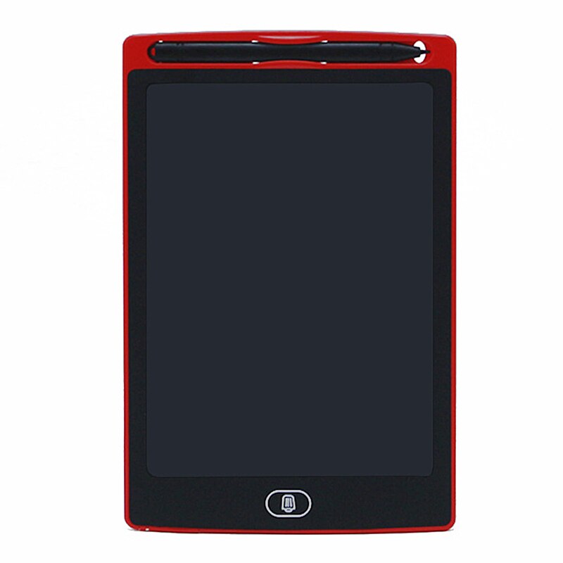 LCD Writing Tablet Drawing Board 8.5 inch For Draw Note Memo Paperless Digital Tablet Rewritten Handwriting Pad: Red