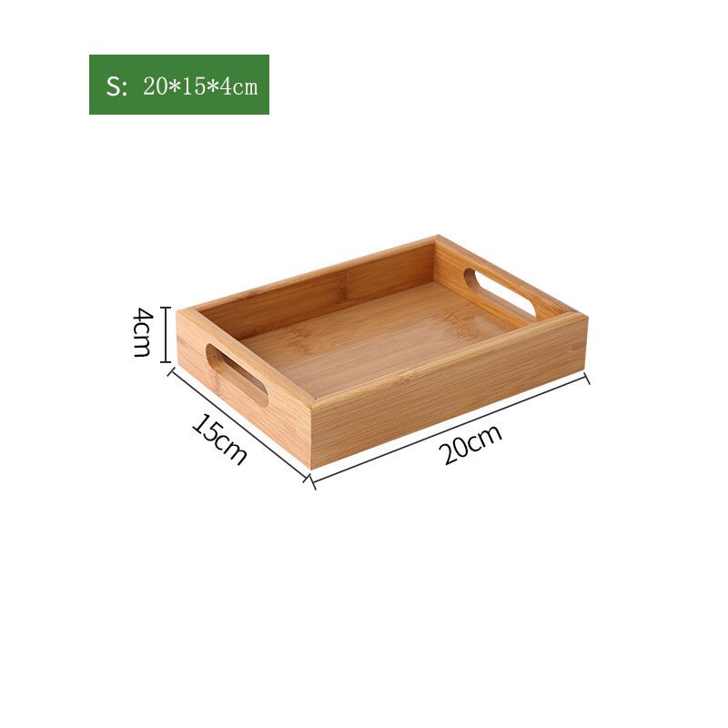 Bamboo Tea Tray Food Serving Tray Rectangular Tea ... – Vicedeal