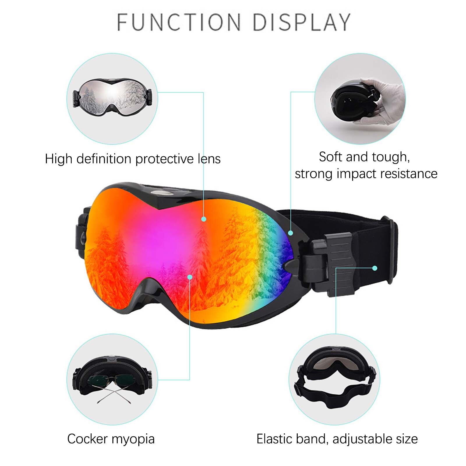 40#  wintersportbrillen met anti-condens skibrillen dubbele anti-condens skibrillen voor volwassenen mannen en vrouwen snowboardbrillen