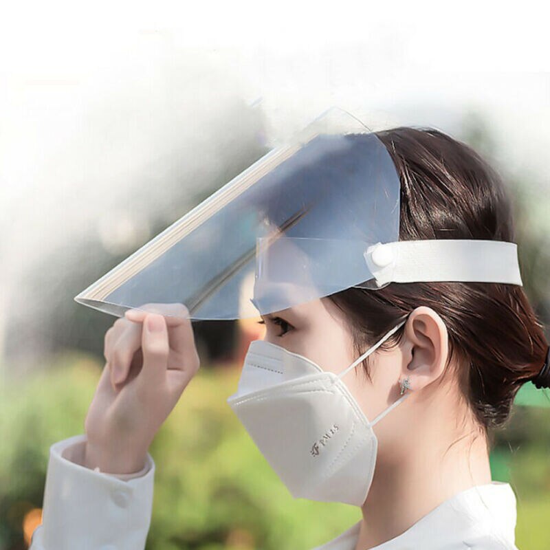 Anti-Saliva Anti Droplet Anti-Splash Anti-Oil Fume Home Outdoor Clear Full Face Safety Protective Shield Cover Caps Hats