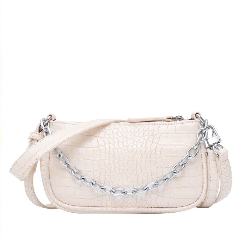 [BXX] Crocodile Pattern PU Leather Crossbody Bags For Women Spring Handbags and Purses Shoulder Messenger Bag HL588