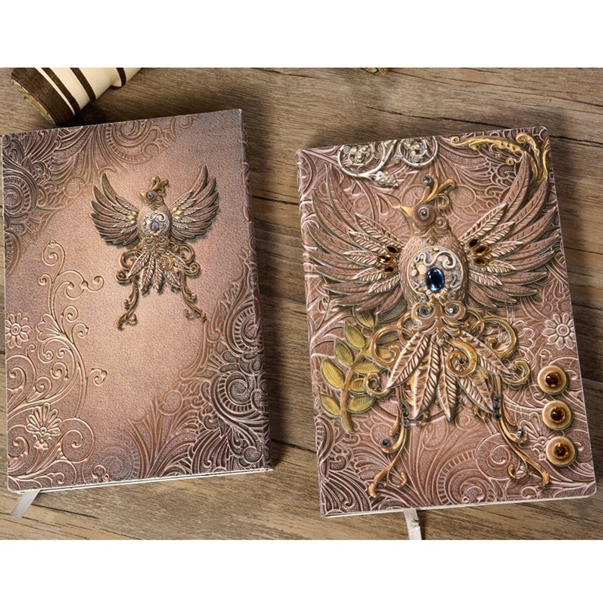 Vintage Embossed Leather Printing Travel Diary Notebook Travel Journal A5-Note Book 1pcs