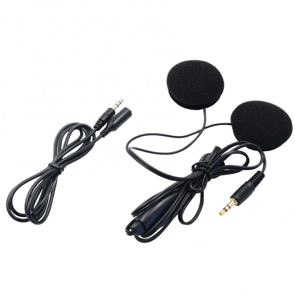 TKSE Motorhelm headset, Universele Motorhelm headset Hoofdtelefoonluidsprekers 3.5 interface Stereo Geluidskwaliteit Ondersteuning Handsfree Bellen Voor Paardrijden/skiën