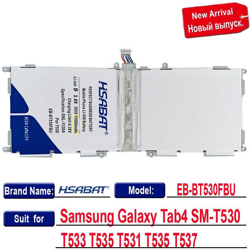 oben 100% Neue 13500mAh Batterie für Samsung Galaxis Tab4 Tab 4 SM-T530 T533 T535 T531 T535 T537 Batterien + freies gfit