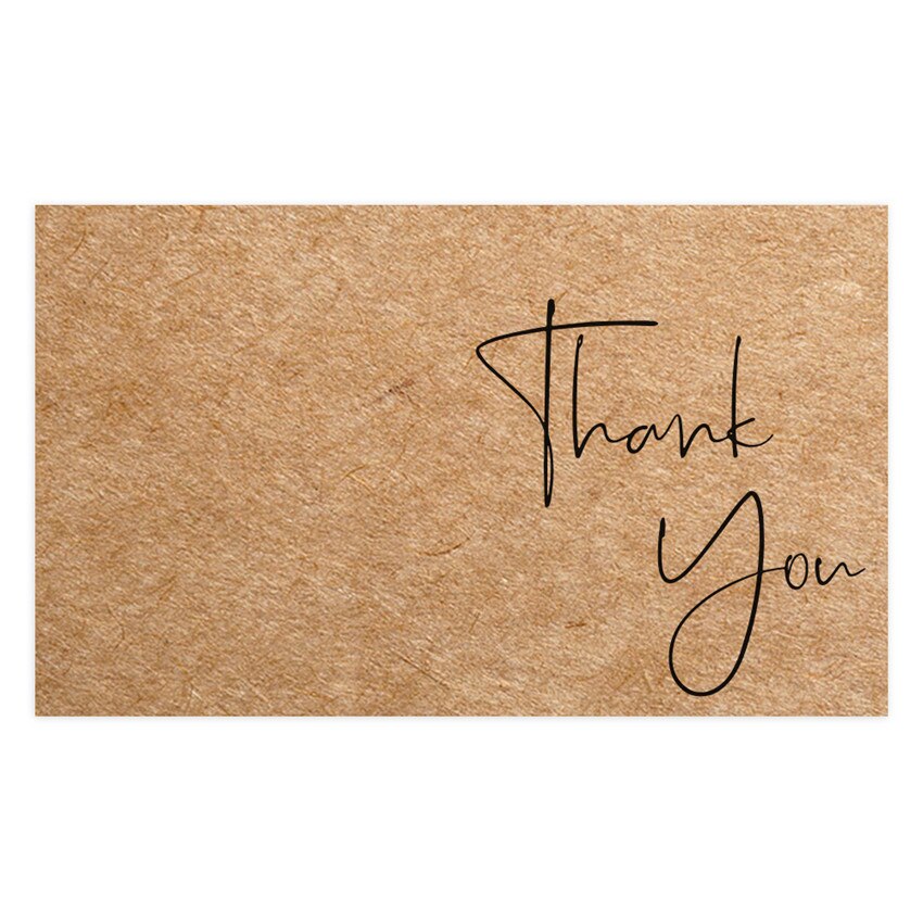 30pcs Thank You Card Natural Kraft Paper Thank You For Your Order Labels Small Business Mailer Decor note cards: A4