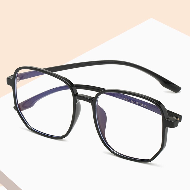 Overdimensionerede optiske brillestel til kvindelige briller med fuld kant brille super lette, receptpligtige briller
