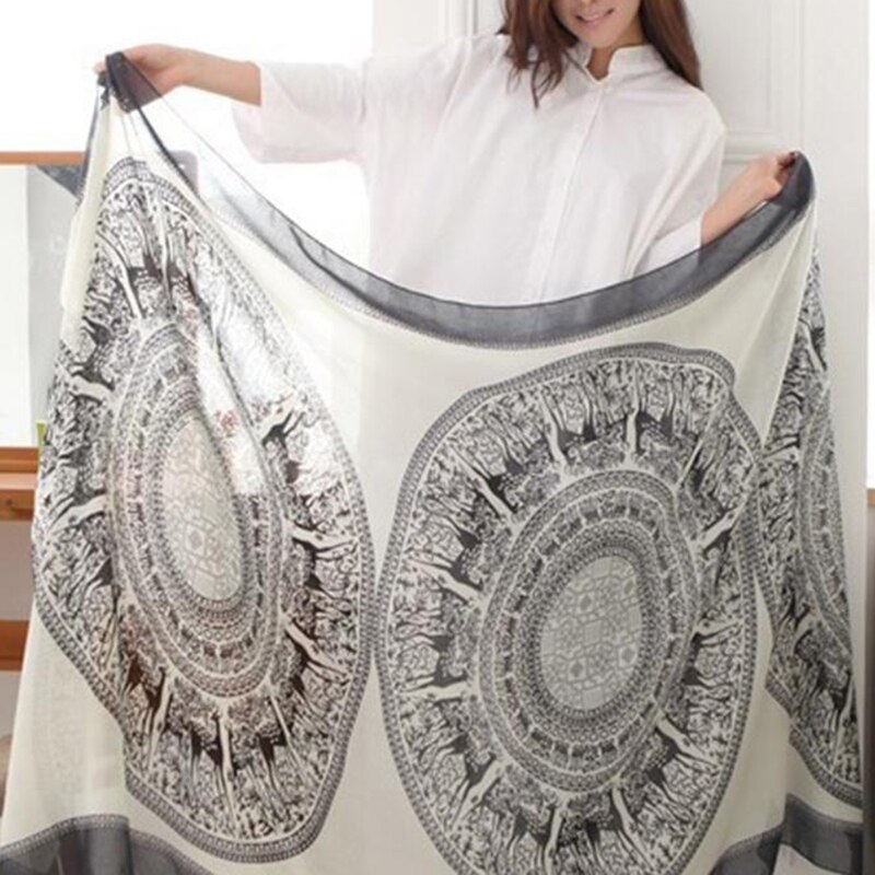 Bufandas estampadas con ciervos, Bufanda a la para mujer de otoño y primavera, chal de seda satinado con hilo Animal, chal, Pashmina, Bufanda