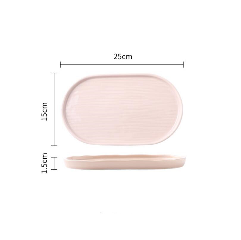 Breakfast Cup and Plate Set Simple Bowl Plate Household Ceramic Tableware Combination