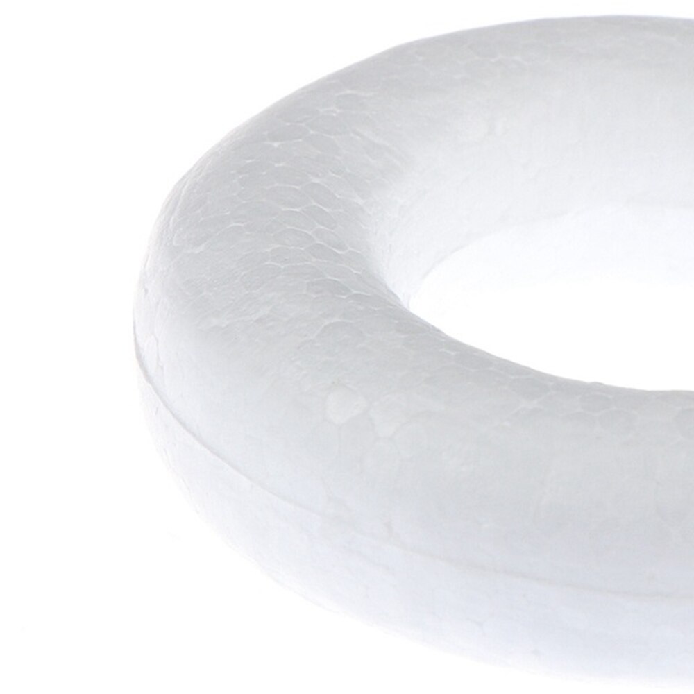 1Pc Round Foam Ring XMAS Polystyrene Styrofoam Foam Ring For Craft DIY Accessory Handmade Wedding Party Decorations Home Supplie