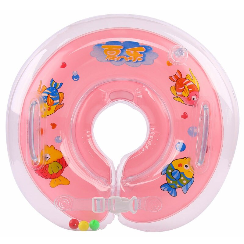 Zwemmen Baby Accessoires Hals Ring Buis Veiligheid Baby Float Cirkel Baden Opblaasbare Water Baby Zwemmen Accessoires: Roze