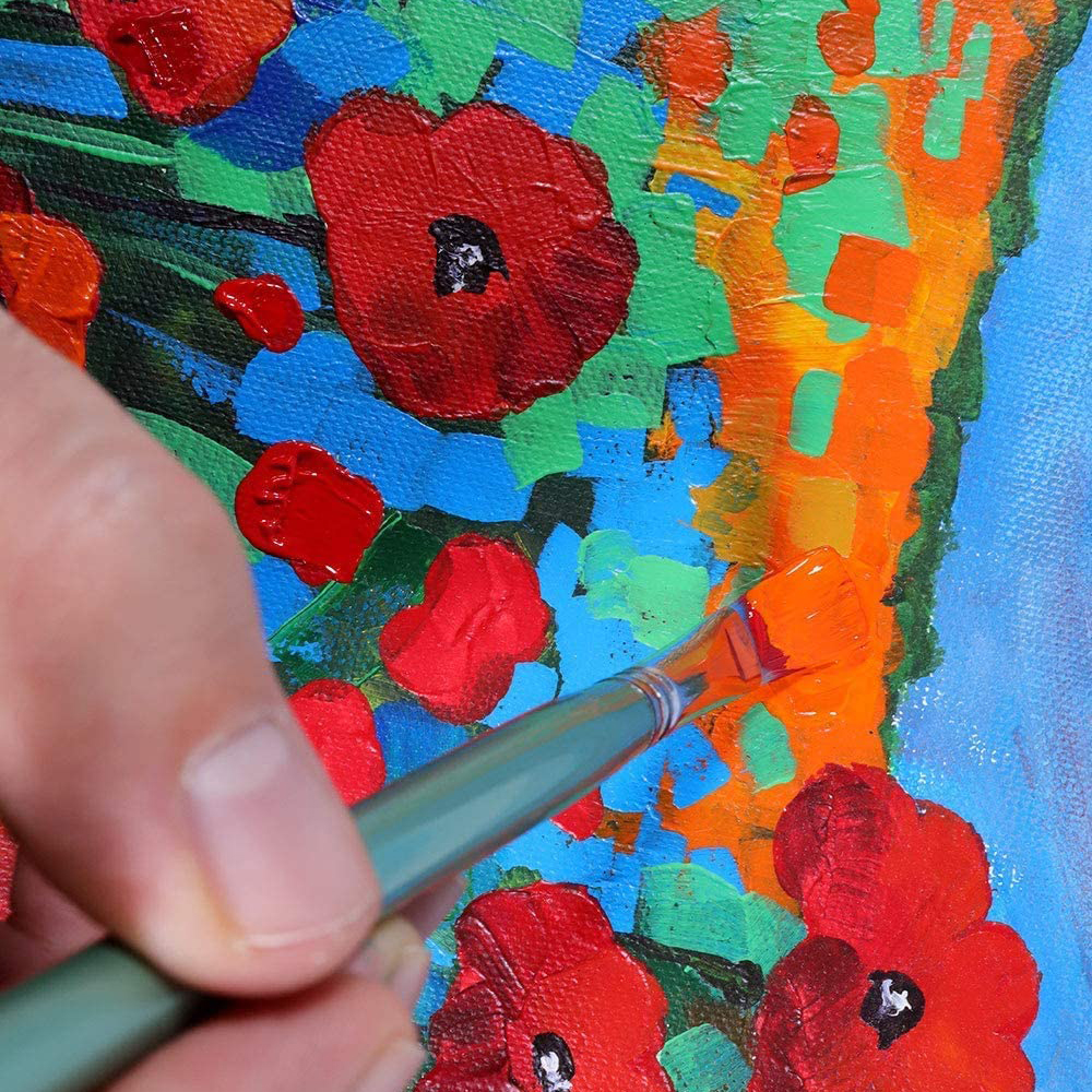 12/18/24/36 Colors 36ml Acrylic Paint Set Metallic Perfect for Canvas Wood Fabric Leather Cardboard Paper MDF Crafts