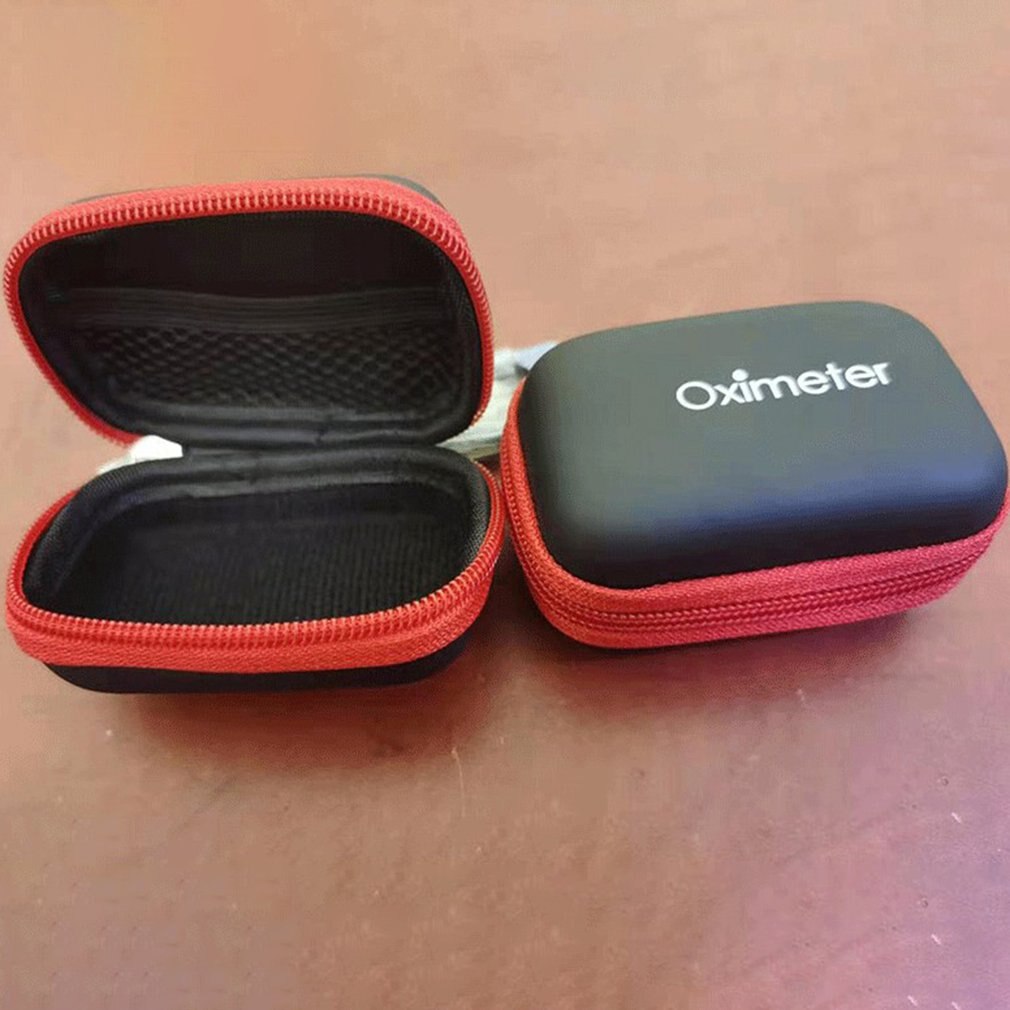 Vingertop Pulsoxymeter Tas Oximeter Opbergtas Beschermende Box Gereedschapstas Eva Oximeter Rits Houder Redelijke Layout