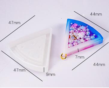 Silikonform für treibsand-shake-eiscreme-anhänger, tropfende eis am stiel-harzform, sternenbär-schlüsselanhängerform, kawaii-bastelbedarf, uv-harz-zubehör: Wassermelone