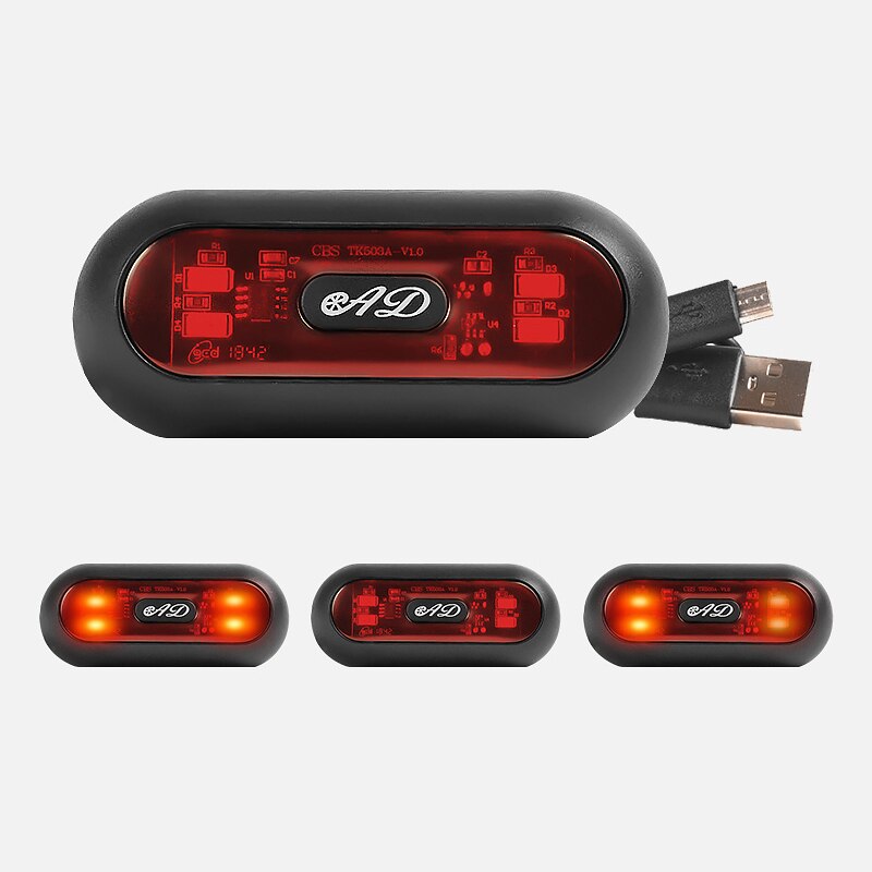 LED Motorcycle Helmet Night Light Strip Safety Signal Warning Light Universal Motorbike Helmet Taillight For Bicycle helmet: Continuous charging