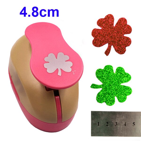 5cm pappersskärare дырокол hålstans cortador de papel cirkel hantverksstansare scrapbooking pappersstans furador perfurador flikstans: Fyra löv