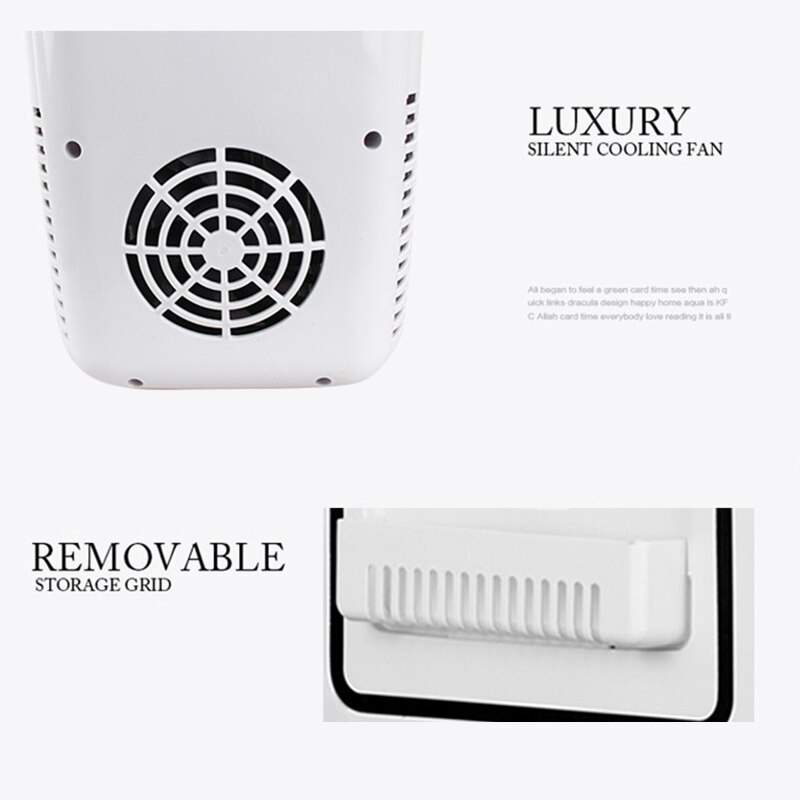 Newest Mini 4L Fridge Makeup Refrigerators Dual-Use for Home Room Car Small refrigerator