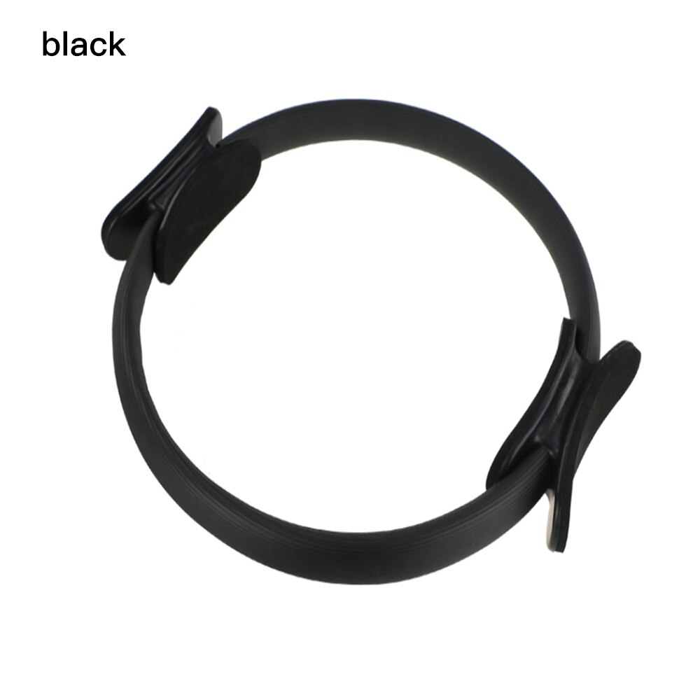Yoga Pilates Ring - Heavy Duty PP+NBR Material - Body Building Fitness Circle - 3 Colors: Black