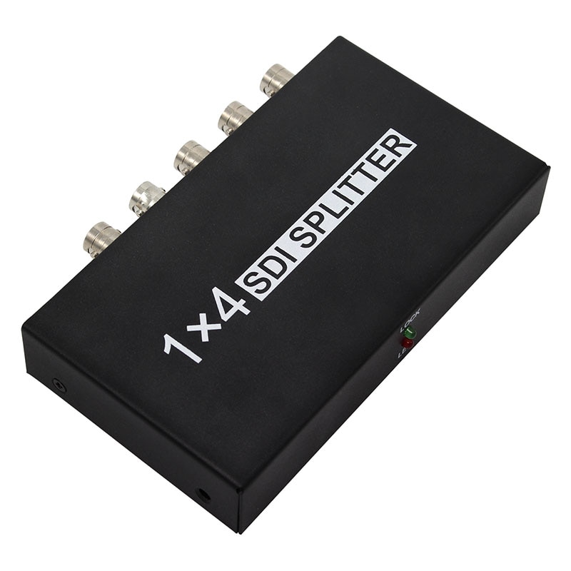 4 Port 1x4 SDI Splitter 3G HD SD SDI Distribution Amplifier Video 1080P Repeater Splitter with us/ uk/ eu/ au plug