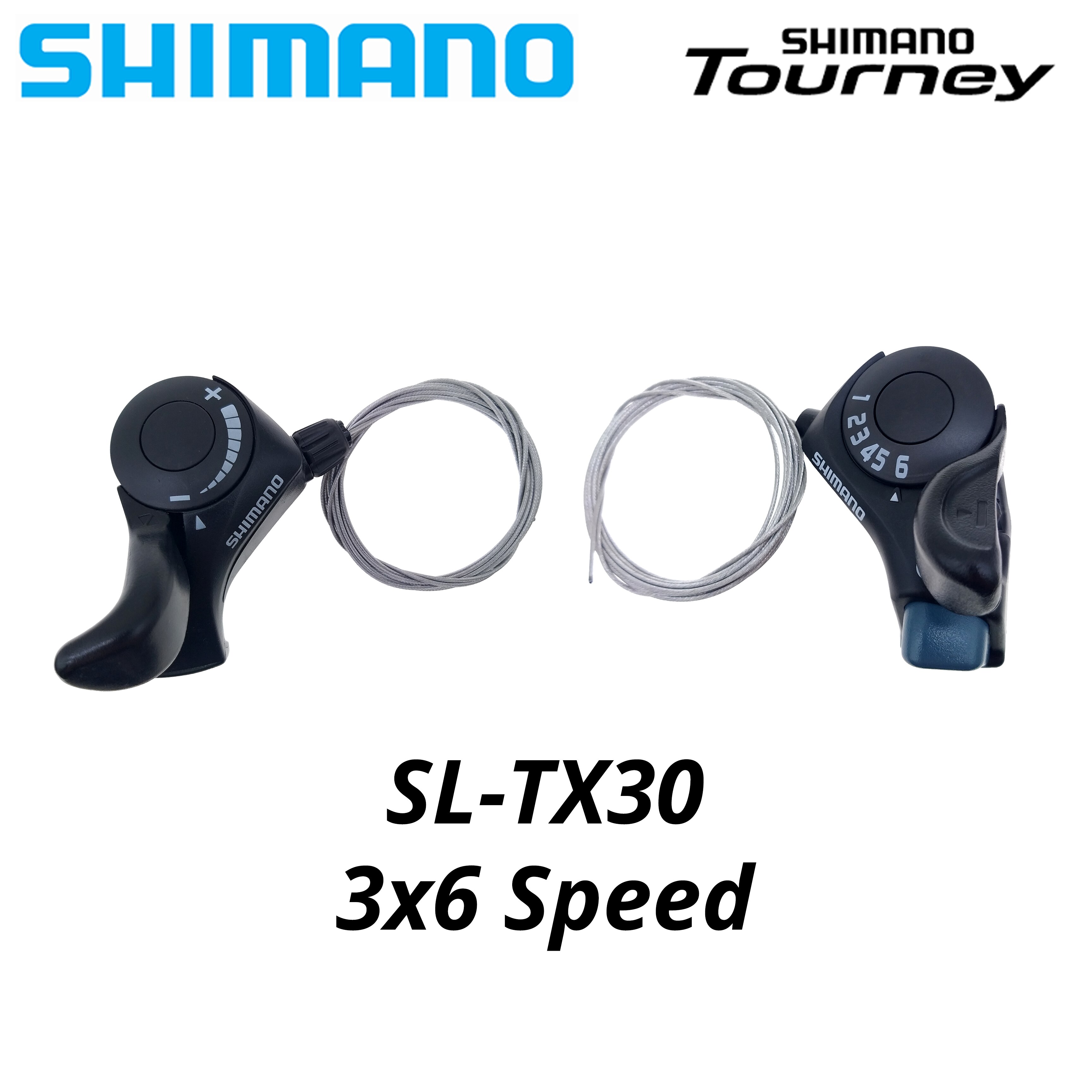 Shimano tourney sl  tx30 cykel gearstang 6 7s 18 21 speed  tx30 shifters indre gearkabel medfølger: Tx30 3 x 6 hastighed