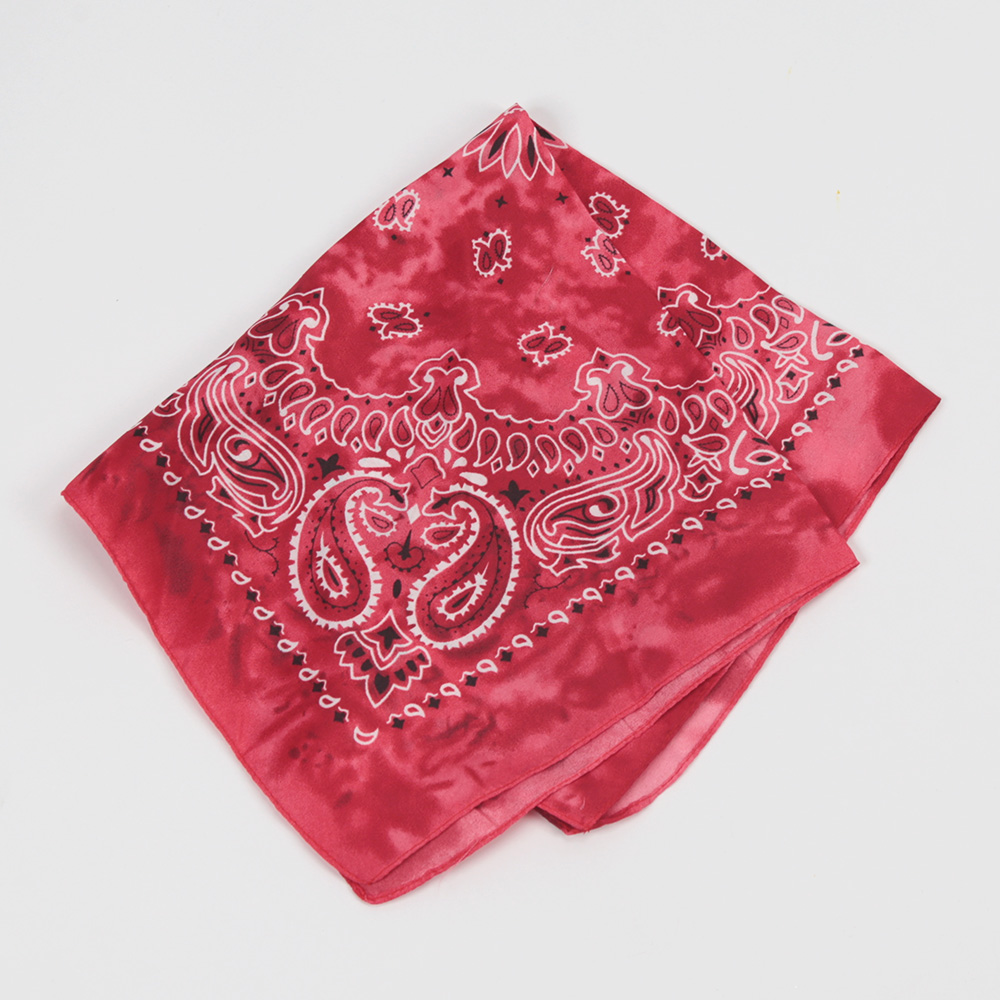 Für Männer/Frauen Kopftuch Hip-Hop Paisley Bandanas Halstuch Punk Tie-Dye Sport Kopfbedeckung Quadratisches Stirnband Wickelschal Zubehör: Himmel Blau