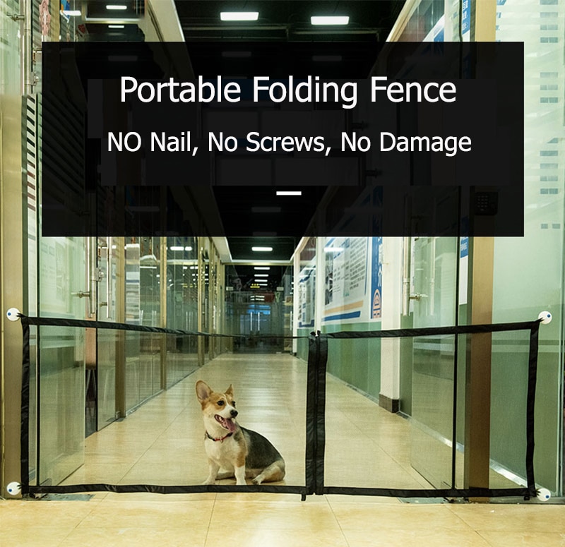 Huisdier Isolatie Hek Magic Hond Barrière Balkon Veiligheid Bescherming Mesh Gates Baby Safe Guard Installeren Overal Indoor Trappen